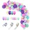 168 Pieces Unicorn Balloons Arch Garland Kit, Pink Purple Aqua Blue Confetti Latex Balloons for Unicorn Birthday Decorations for Girls Wedding Baby Shower Party Supplies